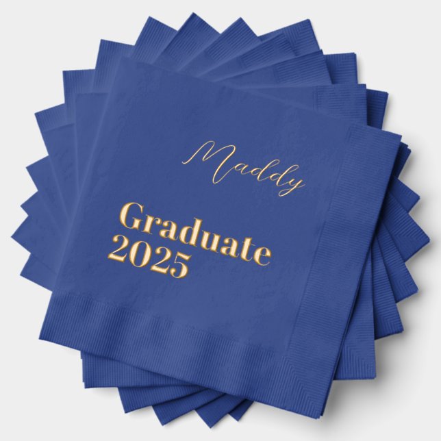 Personalised 2025 Graduation Napkins (Insitu (Stacked))