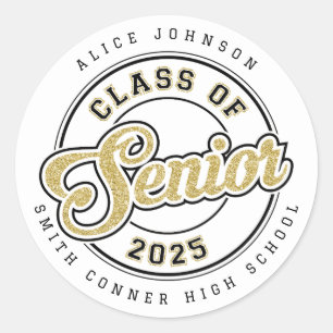 Personalised 2025 Graduation Round Stickers