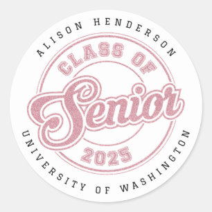 Personalised 2025 Graduation Round Stickers