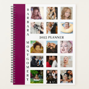 Personalised 2025 Planner Book, 15 of your Images