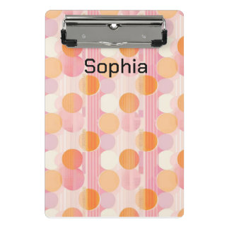 Personalised 2025 Planner with Soft Pastel Colours Mini Clipboard