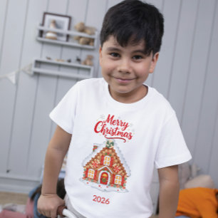 Personalised 2026 Christmas House Toddler T-Shirt