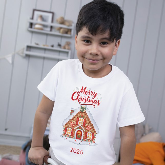 Personalised 2026 Christmas House Toddler T-Shirt (Creator Uploaded)