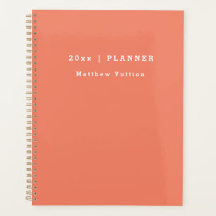 Personalised 2026 Terracotta Weekly Monthly  Planner