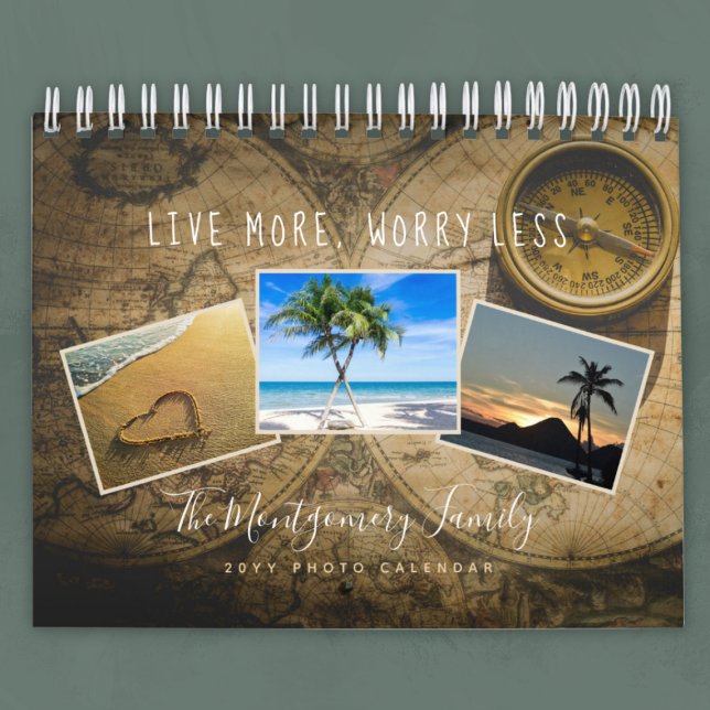 Personalised 2026 Vacation Family Photo Calendar (Personalized Vacation Family Photo Calendar)