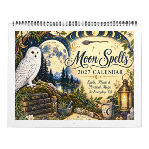 Personalised 2027 Moon Spells Illustrated Calendar