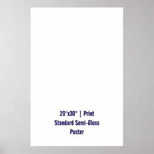 Personalised 20"x30" Standard Semi-Gloss Poster
