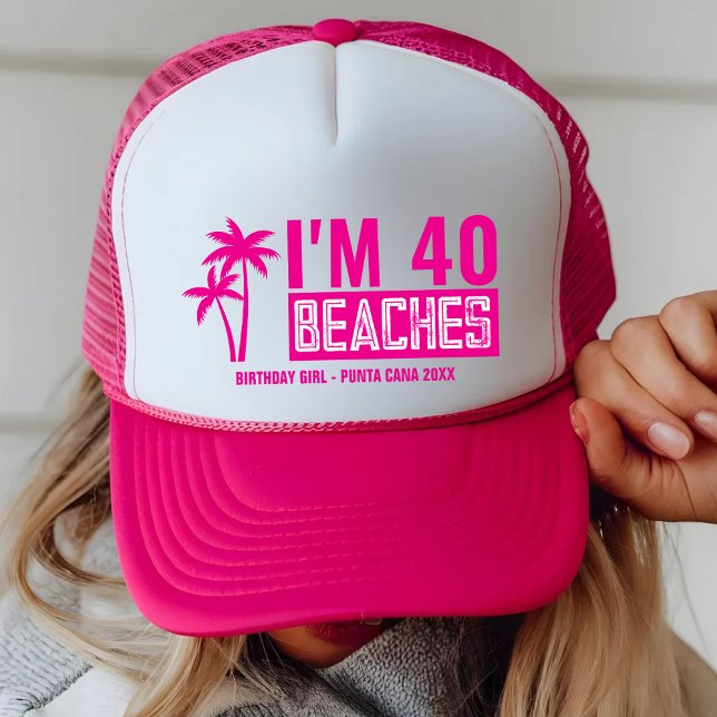 Personalised 20th 30th 40th 50th Birthday Squad Trucker Hat (Creator Uploaded)
