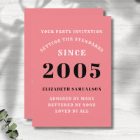 Personalised 20th Birthday Add Your Name Pink