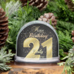 Personalised 21st Birthday Gift Snow Globe<br><div class="desc">Custom personalised 21st birthday gift snow globe with photo,  name and date. Great photo gift idea for friends or family.</div>