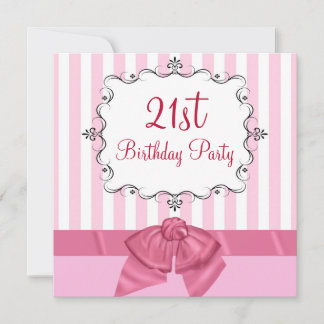 Personalised 21st Birthday Party Invitations