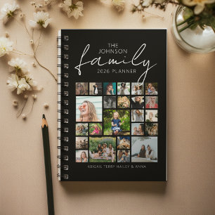 Personalised 24 Photo Collage Family Planner