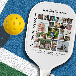 Personalised 24 Photo Collage Memorial Pickleball Paddle