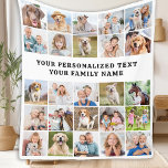 Personalised 25 Photos Collage Modern Family Fleece Blanket<br><div class="desc">Cosy Memories Photo Collage Blanket Wrap yourself in warmth and cherished memories with our Cosy Memories Photo Collage Blanket. This beautifully crafted blanket is designed to showcase 25 of your favourite photos, making it the perfect personalised keepsake for any occasion. Key Features Modern and Simple Design: Our blanket features a...</div>