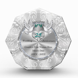 Traditional 25th Wedding Anniversary Gifts Zazzle Com Au