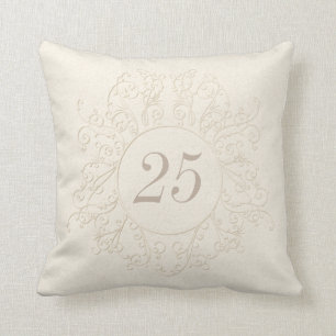 Personalised 25th Anniversary Gifts or "ANY YEAR" Cushion