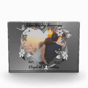 Personalised 25th Silver Anniversary Photo Gift