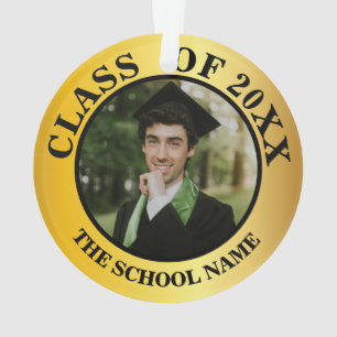 Personalised 2 Photo Graduation Class of 2024 Ornament