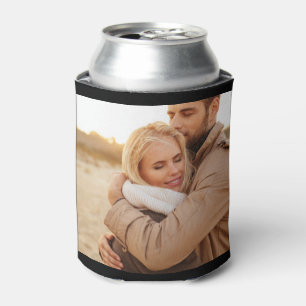 Personalised 2 Photo Template Double Sided Can Coo Can Cooler