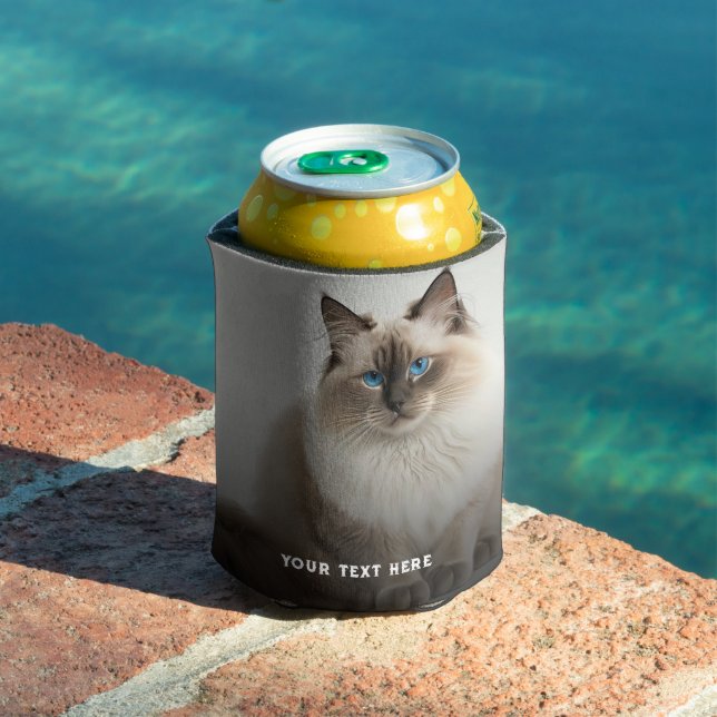 Personalised 2 Photo Template Double Sided Can Coo Cooler (In Situ Pool)