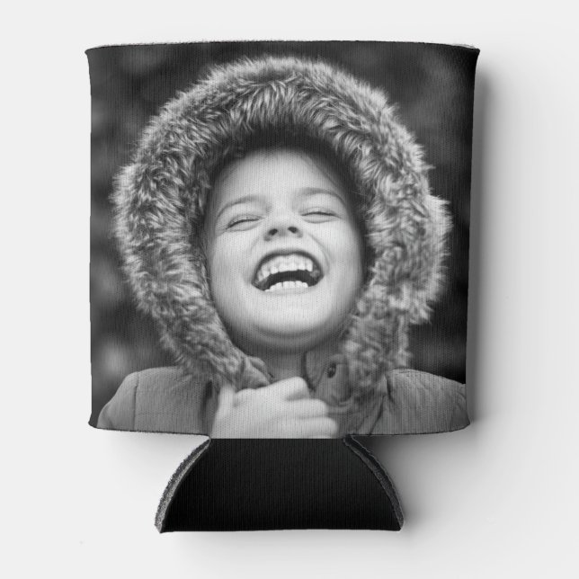 Personalised 2 Photo Template Double Sided Can Cooler (Front)