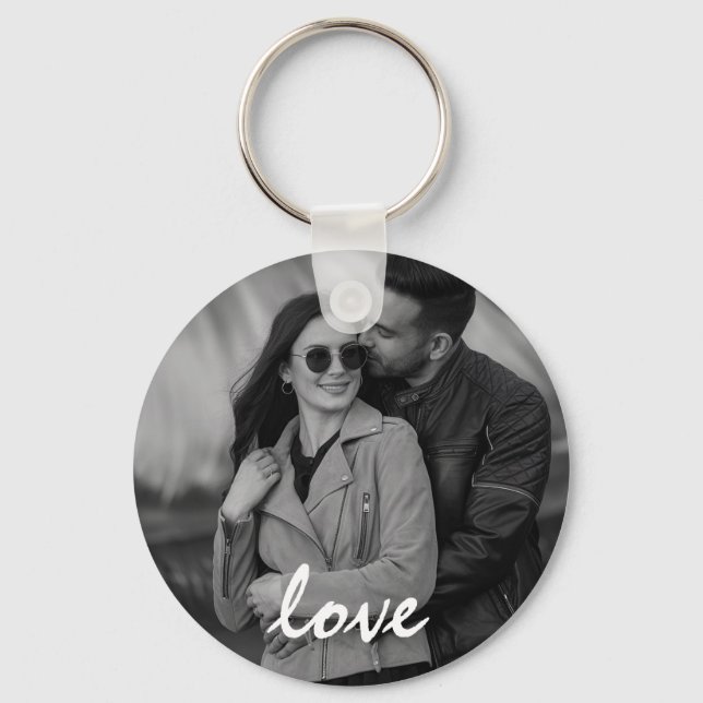 Personalised 2 sided Photo and Text Photo Collage  Key Ring (Front)