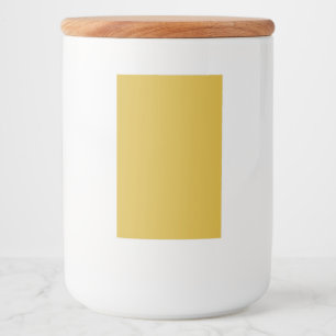 Personalised 2x3 M Gold Food Container Label