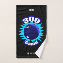 Personalised 300 Game Blues Bowling