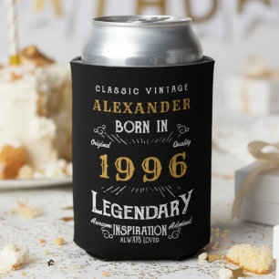 Personalised 30th Birthday 1996 Vintage Legendary Can Cooler
