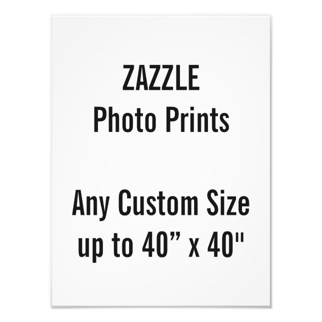 Personalised 30x40 cm Photo Print, or custom size (Front)