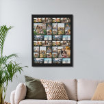 Personalised 32 Photo Collage Faux Canvas Print<br><div class="desc">Create Your Own Personalised 32 Photo Collage Canvas</div>