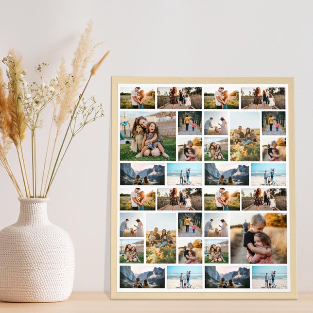 Personalised 32 Photo Collage Poster (Creator Uploaded)
