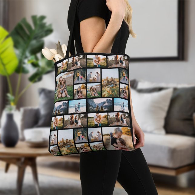 Personalised 32 Photo Collage Tote Bag (Creator Uploaded)