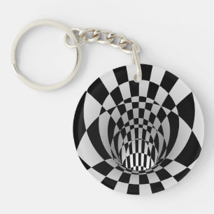 Personalised 3-D Optical Illusion Acrylic Keychain