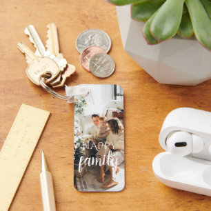 Personalised 3 Family Photos Key Ring