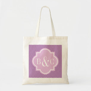 Personalised 3 letter monogram wedding tote bag