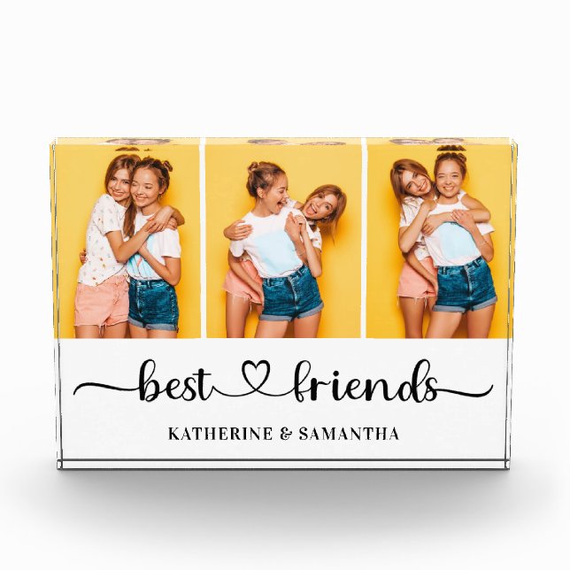 Personalised 3 Photo Collage Best Friends Forever (Front)