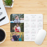 Personalised 3 Photo Collage Family 2025 Calendar Mouse Pad<br><div class="desc">Create your own custom, personalised, black and white 2025 full year 3 photo collage yearly calendar dust and stain resistant mousepad with non-slip back, for home and office. To customise, simply add three of your favourite family / kids / baby / pets / couple / wedding photos. While you add...</div>