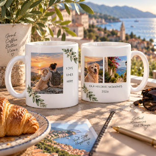 Personalised 3 Photo Collage Favourite Moments Coffee Mug