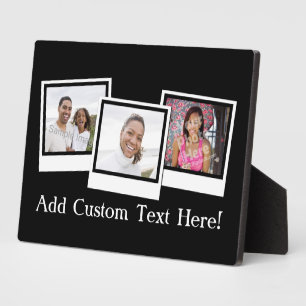 Personalised 3-Photo Snapshot Frames Custom Colour