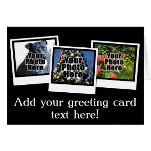 Personalised 3-Photo Snapshot Frames Custom Colour