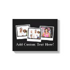 Personalised 3-Photo Snapshot Frames Custom Colour
