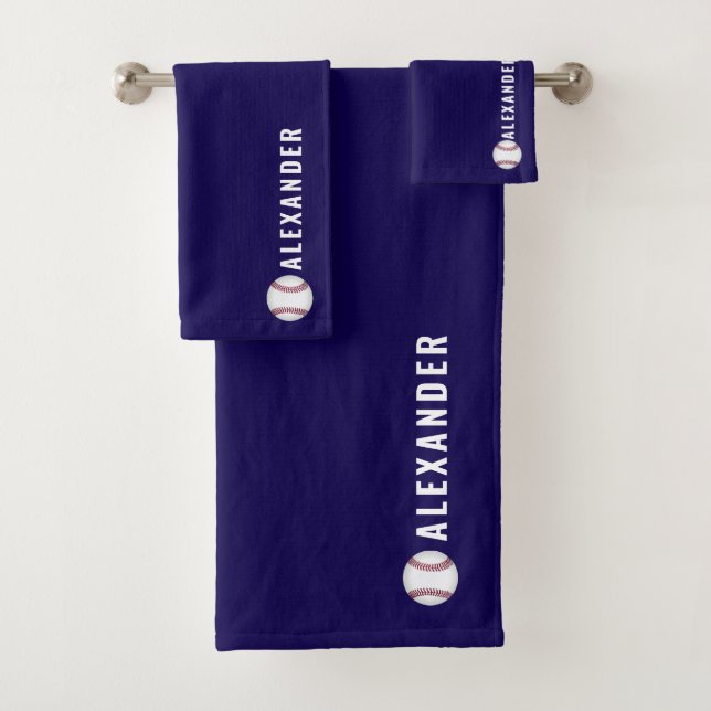 Personalised 3-Piece Sports Towel & Flannel Set |  (Insitu)