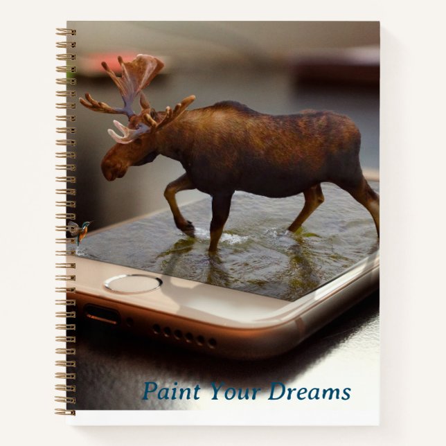 Personalised 3D Mobile  Notebook (Front)