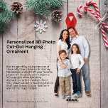Personalised 3D Photo Cut-Out Hanging Ornament Photo Sculpture Decoration<br><div class="desc">Transform your memories into stunning art with our Personalised 3D Photo Cut-Out Hanging Ornament. This unique keepsake brings your favourite photos to life with a three-dimensional effect, adding depth and charm to your spaces. Perfect for homes, offices, or event decor, the ornament features a carefully cut-out design that appears to...</div>