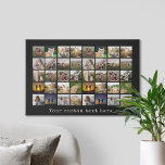 Personalised 40 Photo Collage Faux Canvas Print<br><div class="desc">Create Your Own Personalised 40 Photo Collage Canvas Print</div>