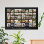 Personalised 40 Photo Collage Faux Canvas Print<br><div class="desc">Create Your Own Personalised 40 Photo Collage Canvas Print</div>