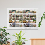 Personalised 40 Photo Collage Faux Canvas Print<br><div class="desc">Create Your Own Personalised 40 Photo Collage Canvas Print</div>