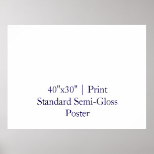 Personalised 40"x30" Standard Semi-Gloss Poster