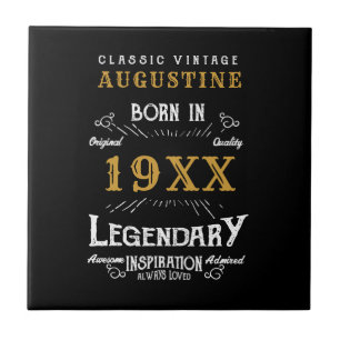 Personalised 40th Birthday Ceramic Tile